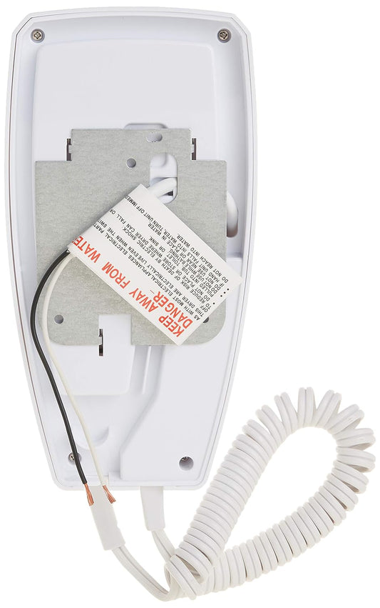 Jerdon Wall-Mount Hair Dryer - Direct Wire Hotel Style Wall Mounted Hair Dryer - White - JWM8CD