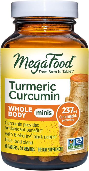 MegaFood Turmeric Curcumin Whole Body Minis, 60 CT