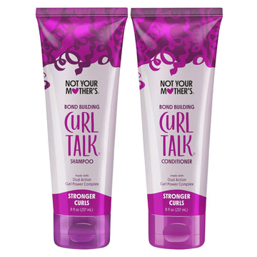 Not Your Mother's Curl Talk Bond Building Shampoo and Conditioner (2-Pack) - 8   - Strengthening Shampoo and Conditioner Set for Curly Hair