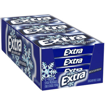 Extra Sugarfree Gum, Winterfresh, 15 Count (Pack of 20) Stic