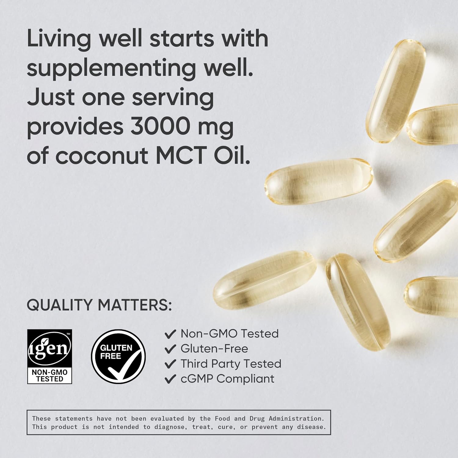 Sports Research Keto MCT Oil Capsules- Keto Fuel for The Brain & Body 