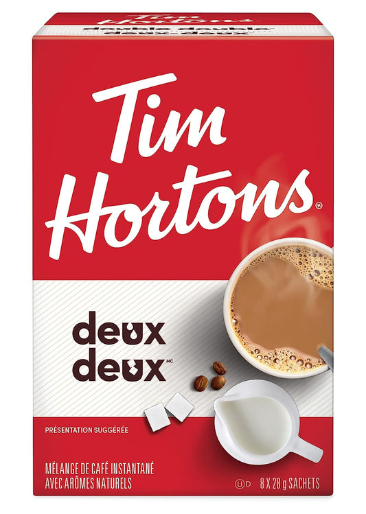 Tim Hortons Double Double Instant Coffee Mix,  (Imported from Canada)
