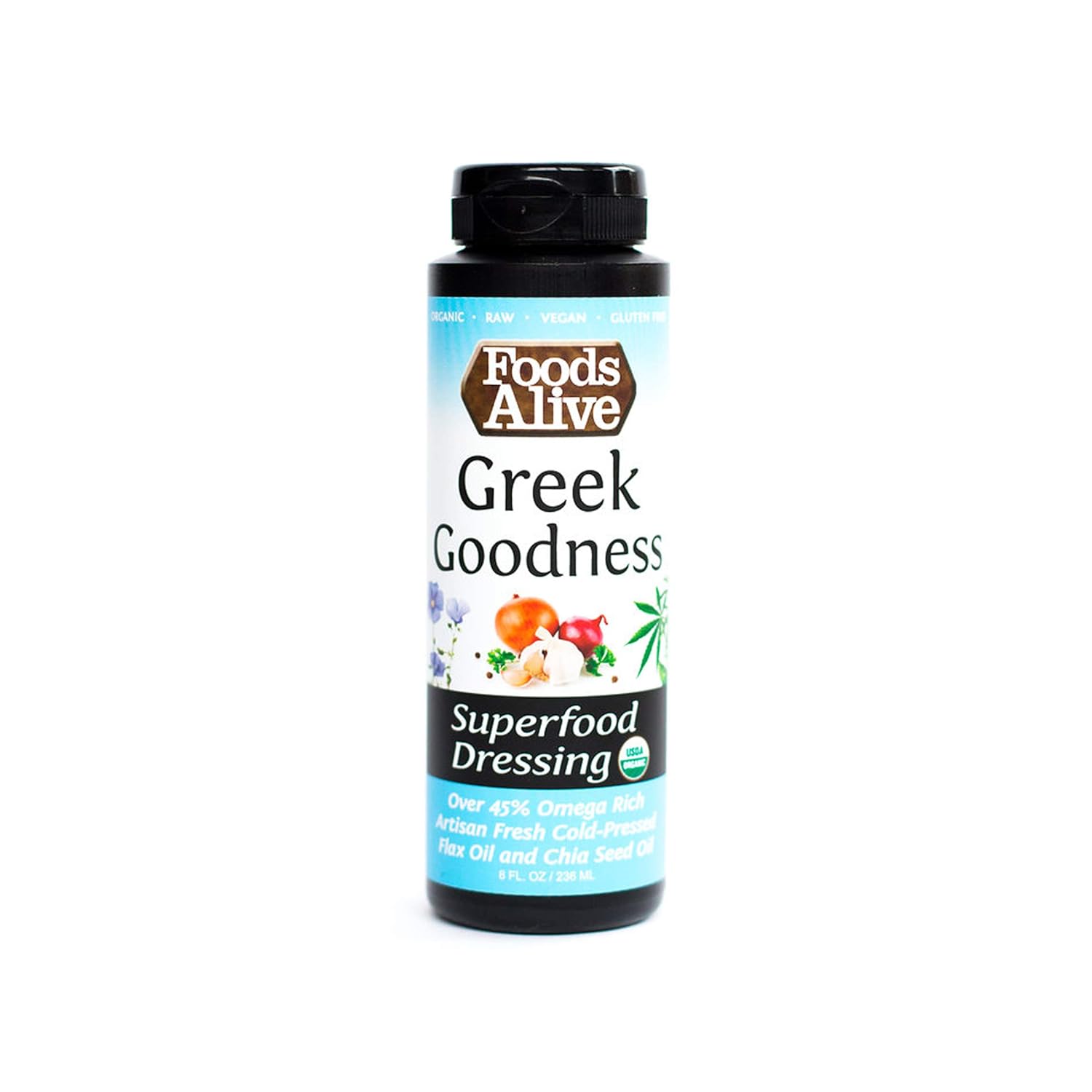 Foods Alive | Organic Greek Salad Dressing | 8 Oz8 Ounces
