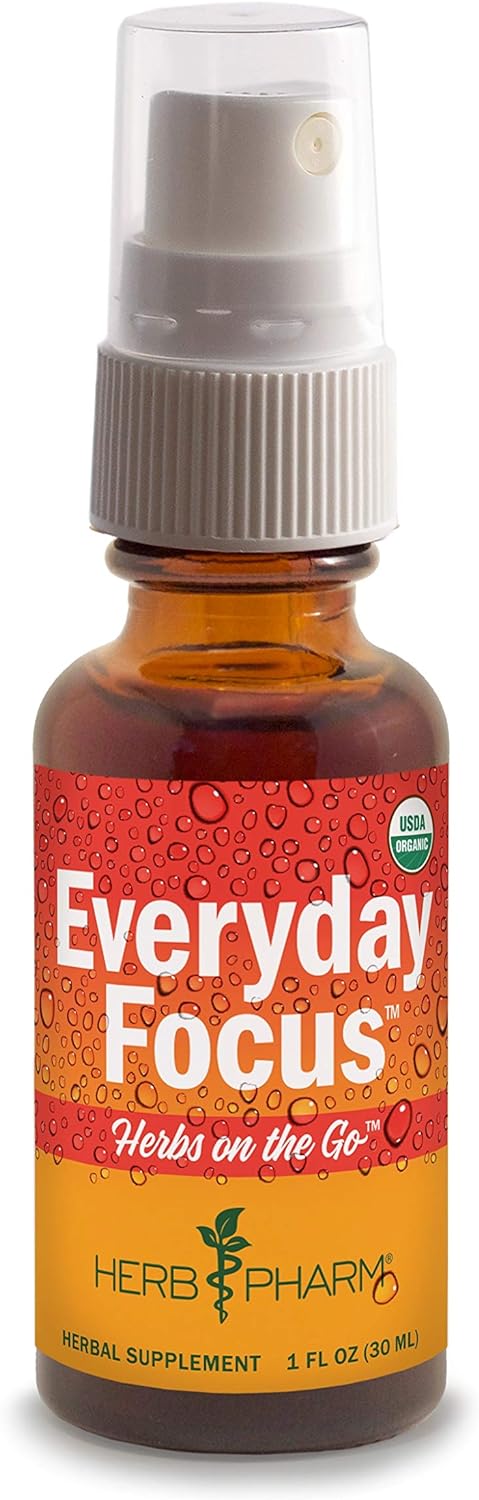 Herb Pharm Herbs on the Go Portable Spray, Everyday Focus, 1 Fl Oz