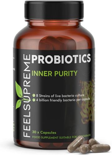 Probiotics for Gut Health 4 Billion Multi-Strain Live Friendly Bacteri40 Grams