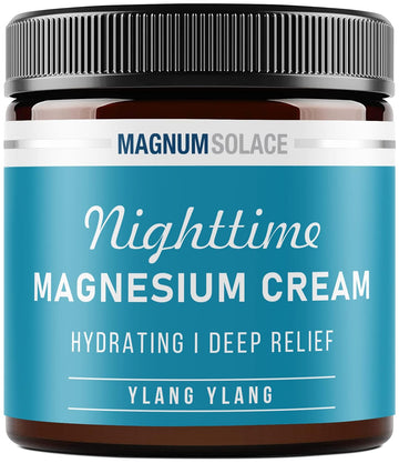 Magnesium Cream ? Magnesium Chloride Cream ? Topical Magnesium Cream for Nighttime Relief, Rest & Recovery ? Safe for Ki