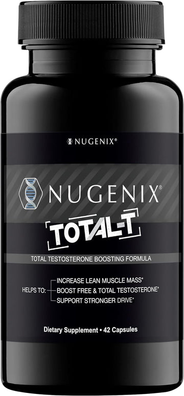 Nugenix Total-T, Free and Total Testosterone Booster Supplement for Men, 42 Count