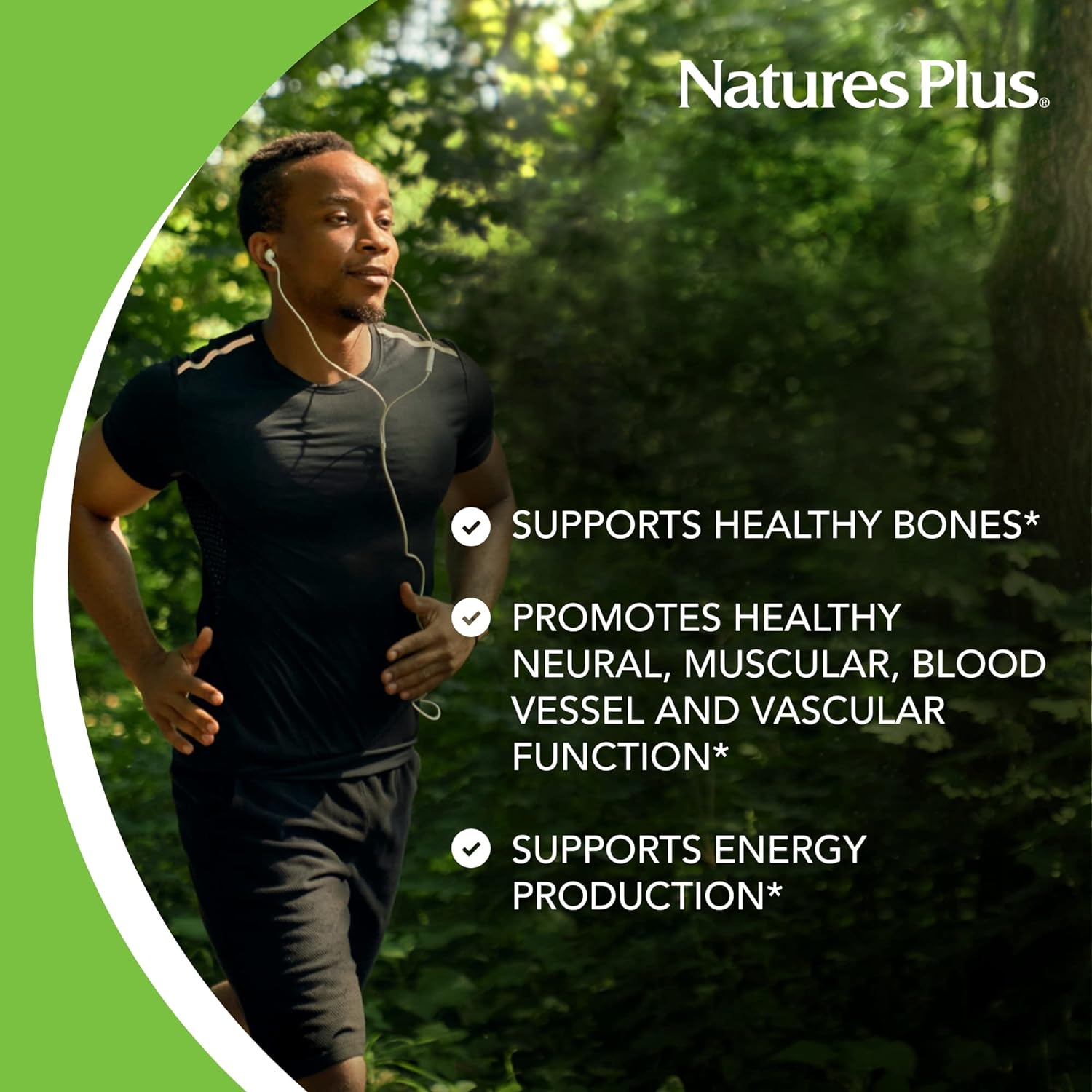 NaturesPlus Source of Life Cal/Mag Mineral Supplement- 500 mg Calcium,