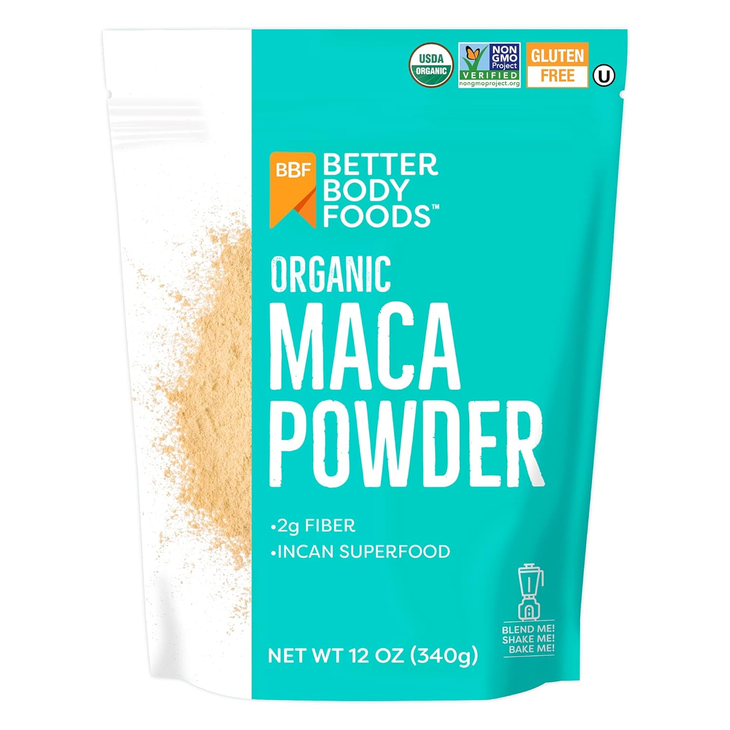 Betterbody Foods Organic Maca Powder, Non-Gmo & Gluten-Free, 12 Ounce12 Ounces