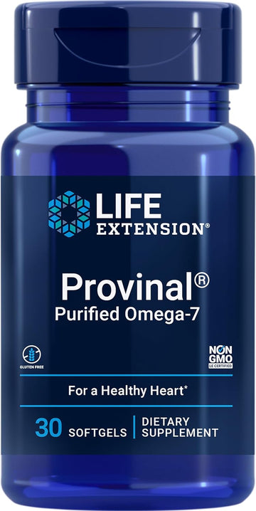 Provinal Purified Omega-7 - Daily Essential Omega 7 Fatty Acids Supplement, Palmitoleic Acid Fish Oil For Heart Health &