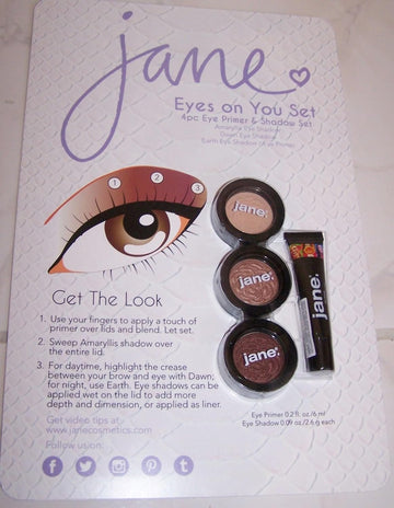 Jane Cosmetics 4pc Eye Primer & Shadow Set