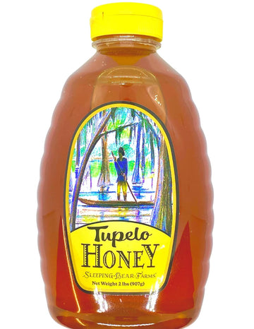 Tupelo Honey 32oz - 2 pound -Two pound Jar- from Sleeping Bear Farms Beekeepers in the Florida Apalachicola River Basin