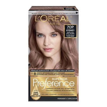 L'Oreal Paris Fade-defying + Shine Permanent Hair Color, Rich Luminous Conditioning Colorant, up to 8 Weeks Of Fade-Defying Hair Color, 70P - Dark Lilac Opal Blonde