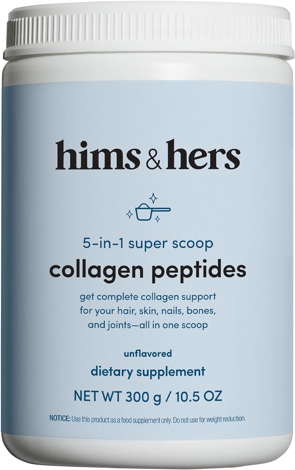 Hims & Hers Unflavored Collagen Protein Powder With 18 Amino