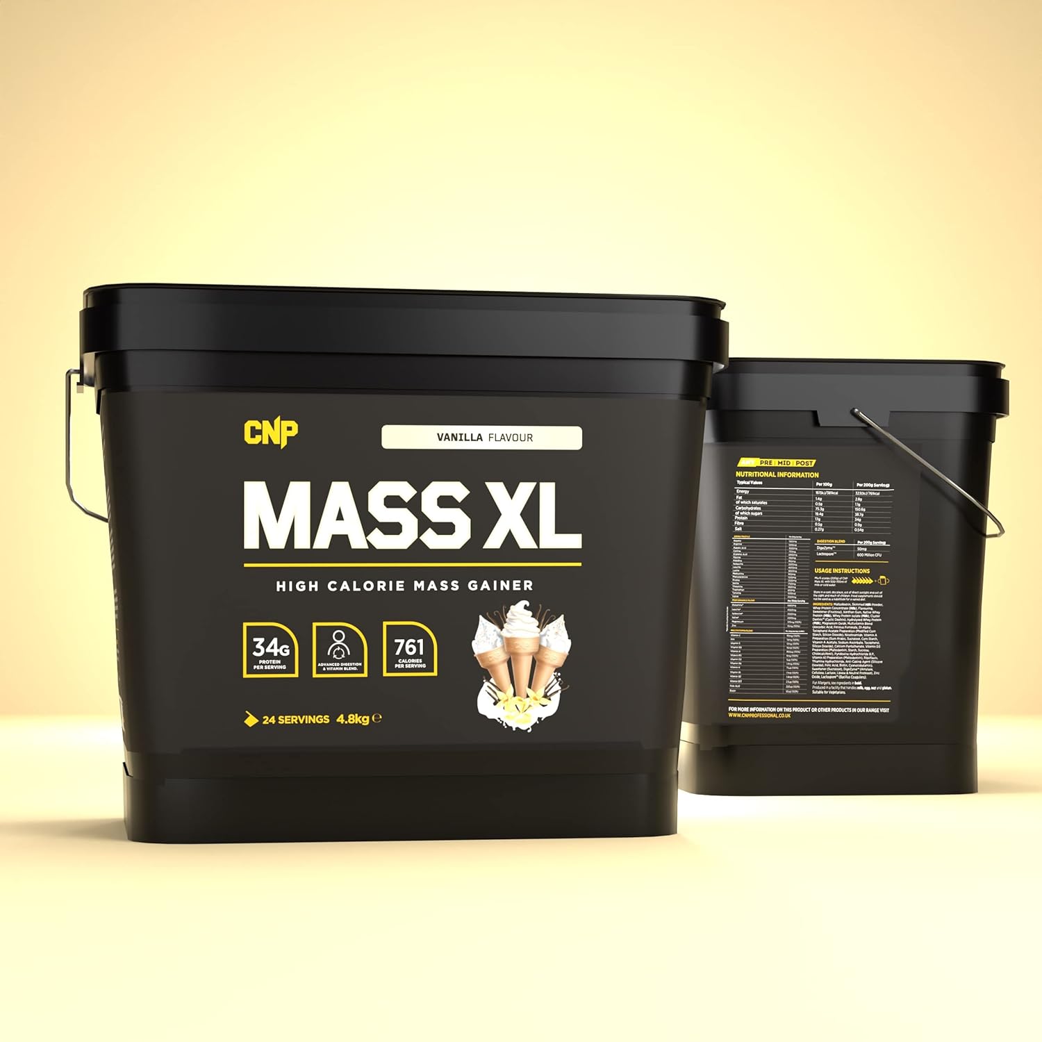 CNP Professional Mass and Mass XL, High Calorie Lean Mass, Muscle & Bu