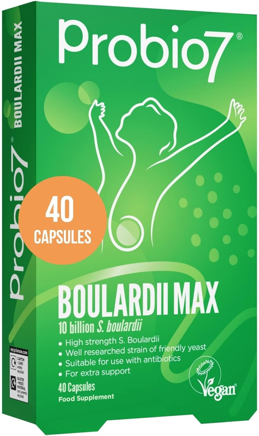 Saccharomyces Boulardii 10 Billion Cfu | Probio7 Boulardii Max | Suppo40 Grams