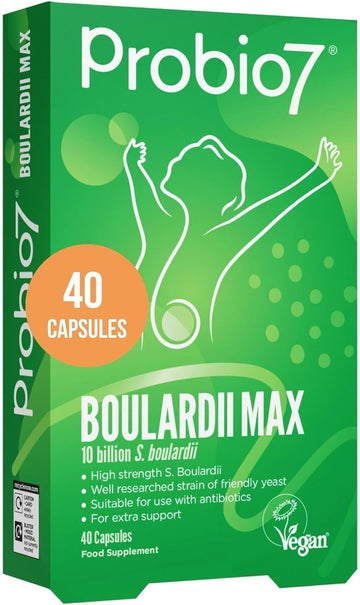 Saccharomyces Boulardii 10 Billion Cfu | Probio7 Boulardii Max | Suppo40 Grams