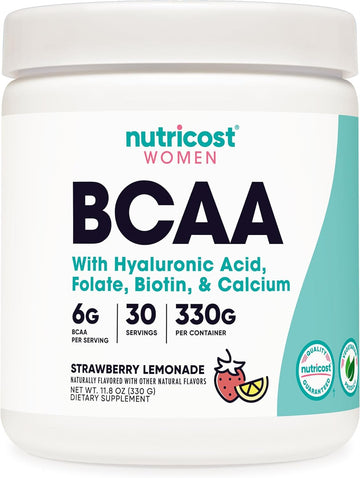 Nutricost BCAA for Women (Strawberry Lemonade, 30 Servings) - Formulat