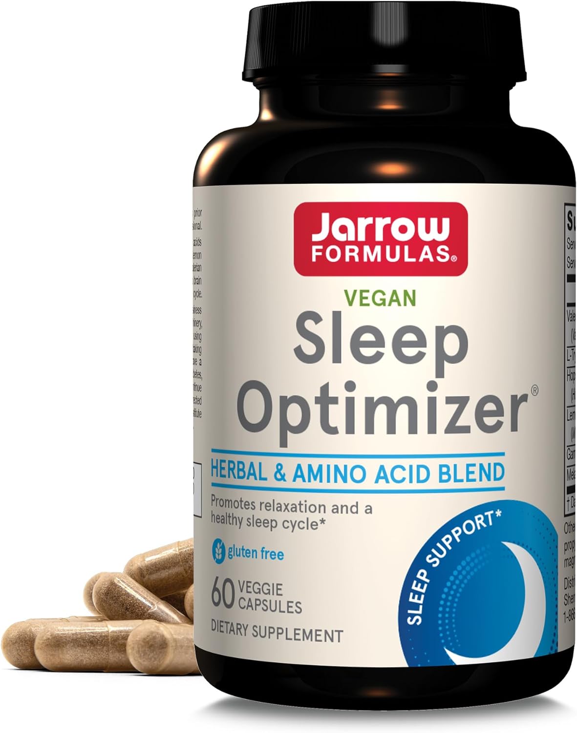 Jarrow Formulas Sleep Optimizer - Veggie Caps - Promotes Healthy Sleep