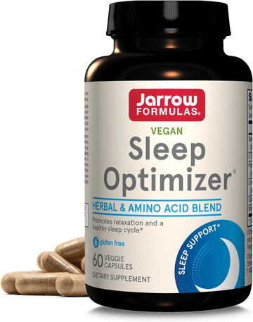 Jarrow Formulas Sleep Optimizer - Veggie Caps - Promotes Healthy Sleep