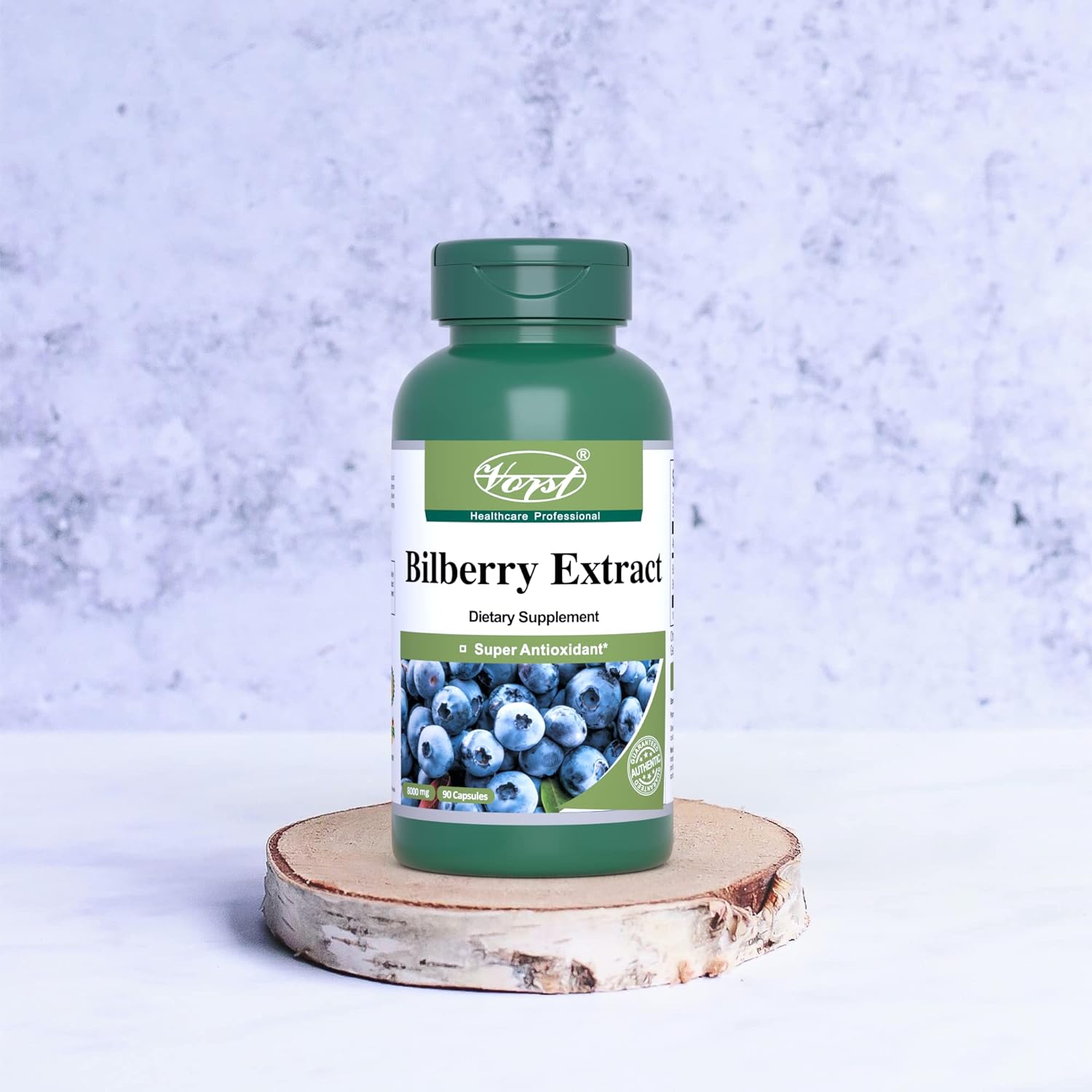 Vorst Bilberry Extract 8000mg Equivalent Raw Herb 90 Capsules Antioxid