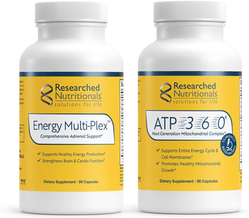 Researched Nutritionals Energy & Adrenal Support Bundle - AT