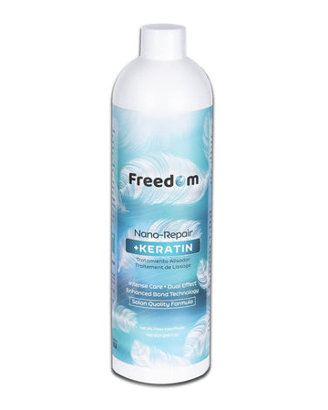 Freedom Straightening Keratin Hair Treatment - Intense Care Formula with Enhanced Bond Repair Technology - Prevent Breakage, Split-Ends, Damage - With Aloe Vera, Cocoa Seed Butter, Coconut Oil by PRANA USA - 16 .