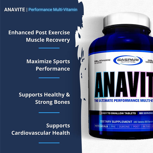 Gaspari Nutrition Anavite - Sports Multi-Vitamin with Amino Acids, Bet