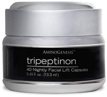 AminoGenesis Tripeptinon Cermide Age Defying, Lifting and Firming Renewal Serum for Restoring Youth, 40 Capsules