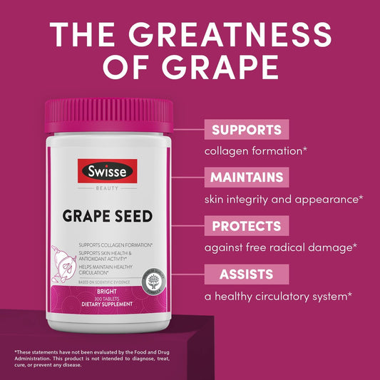 Swisse Grape Seed Extract Capsules Antioxidant Herbal Supplement | Gra