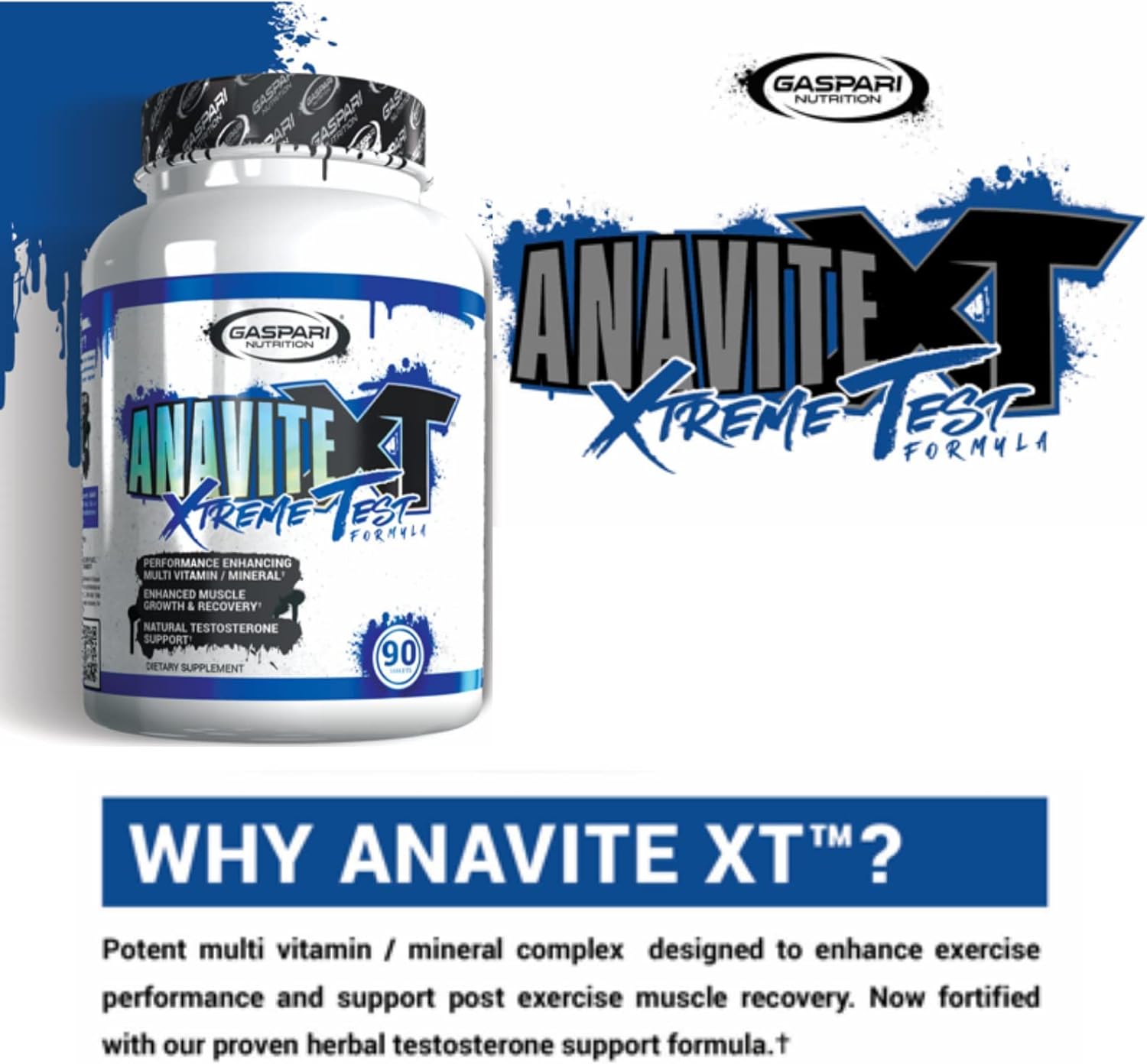 Gaspari Nutrition Anavite XT: Multivitamin and Mineral Complex for Men