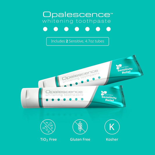 Opalescence Whitening Toothpaste for Sensitive Teeth - Oral Care, Mint avor, Gluten Free - 2 Pack