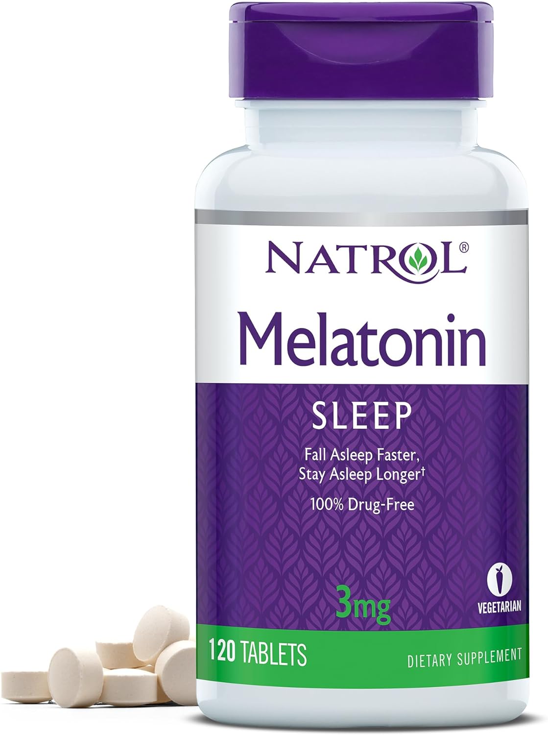 Natrol Melatonin Tablets, Helps You Fall Asleep Faster, Stay Asleep Lo