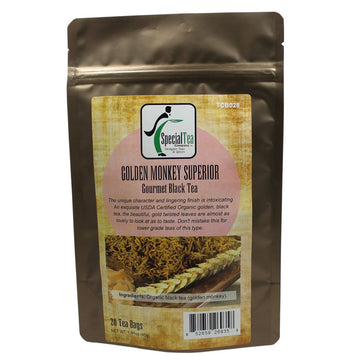 Special Tea Golden Monkey Superior Organic Black Tea, 20 Count