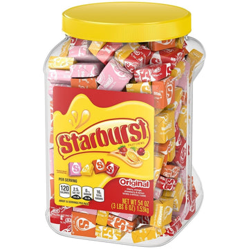 Starburst Mars Candy Original Fruit Chew, Party Size Jar candy, 54 Ounce (22592)