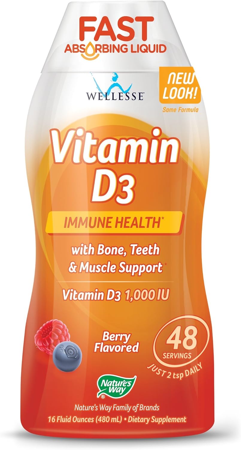Nature'S Way Vitamin D3 Liquid, Immune Health, Bone, Teeth & Muscle Su