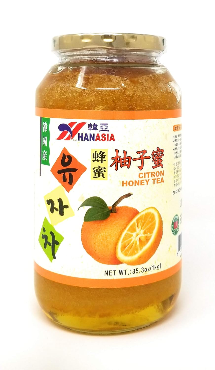 Hanasia Korean Citron Honey Tea Korea Infusion Concentrate 2.2 lbs / 1 Kg
