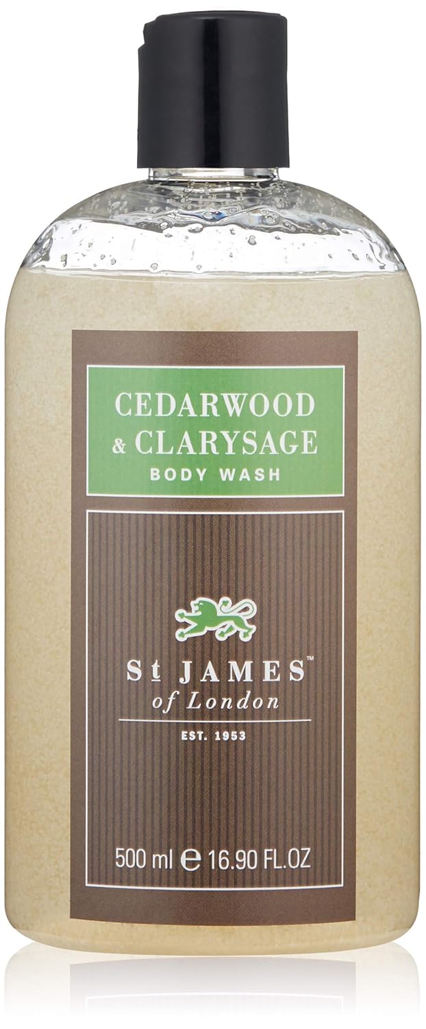 St James of London Cedarwood & Clarysage Body Wash, 16.9