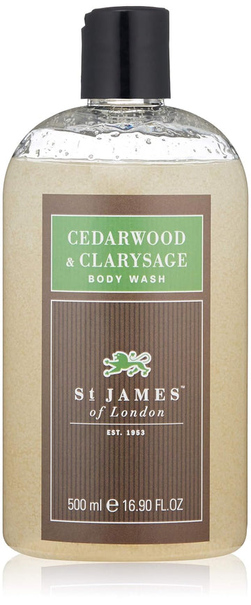 St James of London Cedarwood & Clarysage Body Wash, 16.9