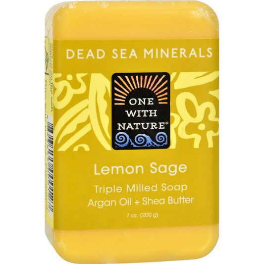 Esupli.com  ONE WITH NATURE DEAD SEA BAR SOAP,LMN SAG, 7 