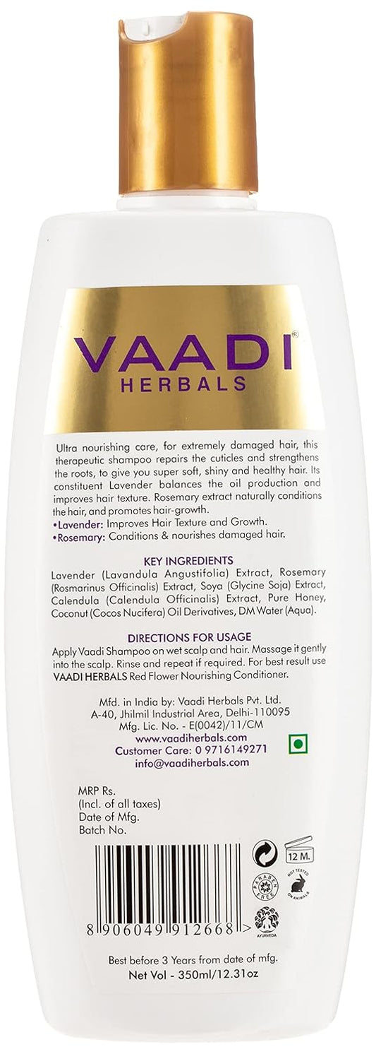 Vaadi Herbals Lavender Shampoo with Rosemary Extract, 350 (Pack of 2)