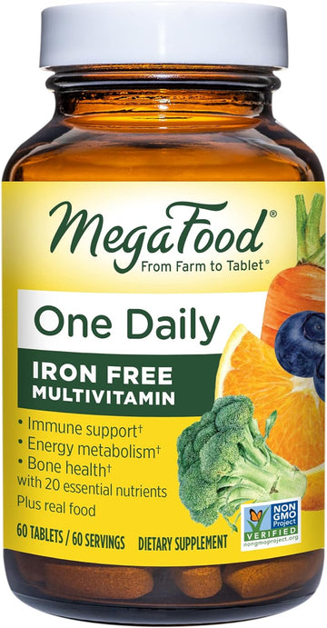 MegaFood One Daily Iron Free Multivitamin - Multivitamin for Women and