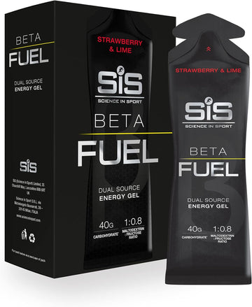 Science in Sport Beta Fuel Gels Dual Source Energy Gel, Strawberry and460 Grams