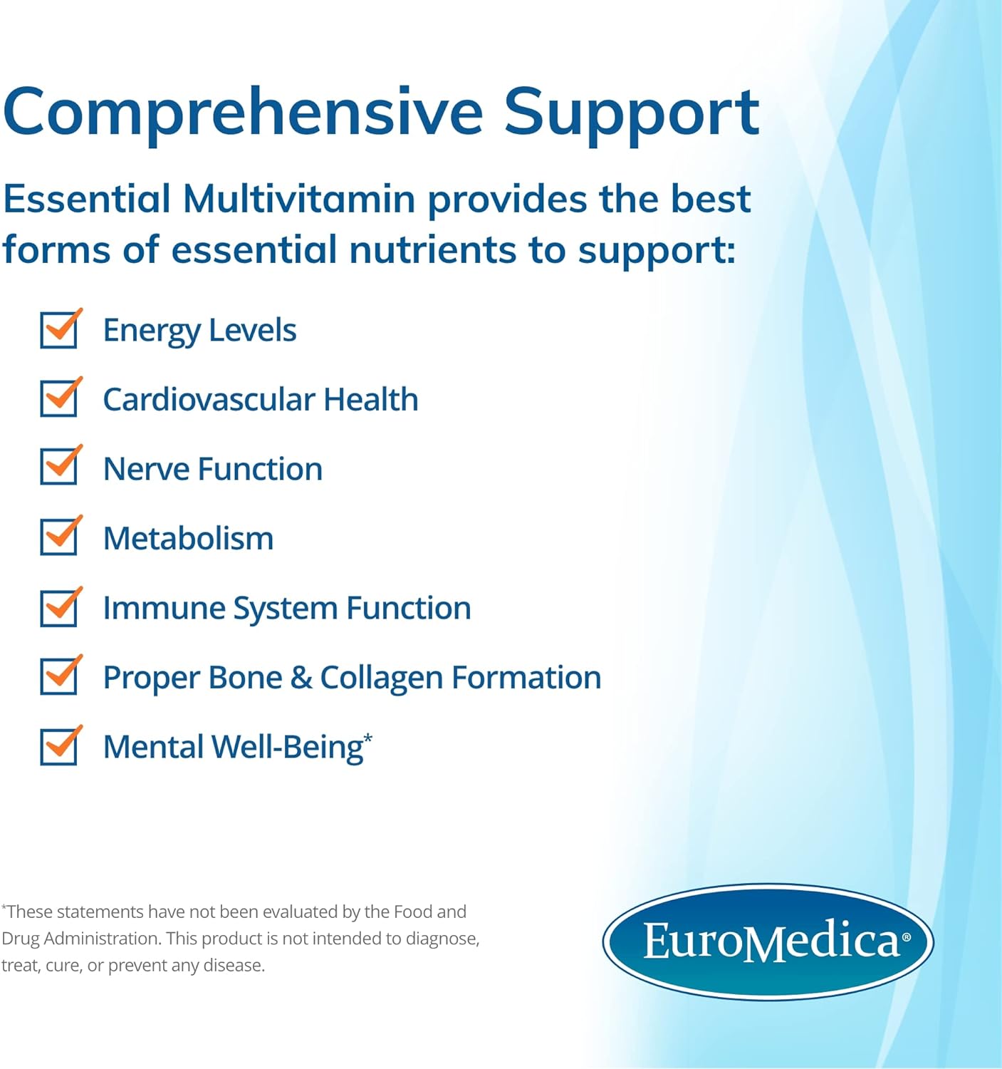 EuroMedica Essential Multivitamin - 60 Tablets - with Bioactive B Vita