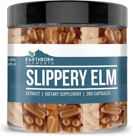 Earthborn Elements Slippery Elm And Yacon Root Bundle, 200 Capsules Ea