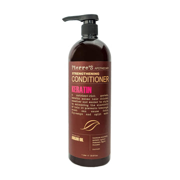 Pierre'S Apothecary Keratin Conditioner Hair Strengthening Argan Oil and Cocoa Butter Softening and Repairing - 33.8