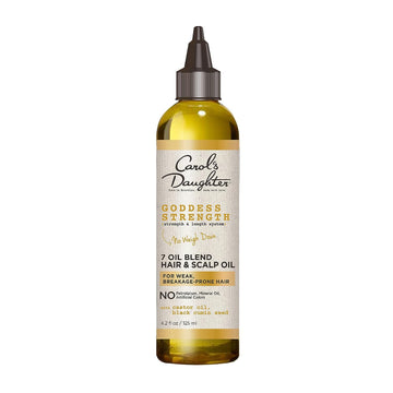 Carol's Daughter Goddess Strength 7 Oil Blend Scalp and Hair Oil for Wavy, Coily and Curly Hair, Hair Treatment with Cas