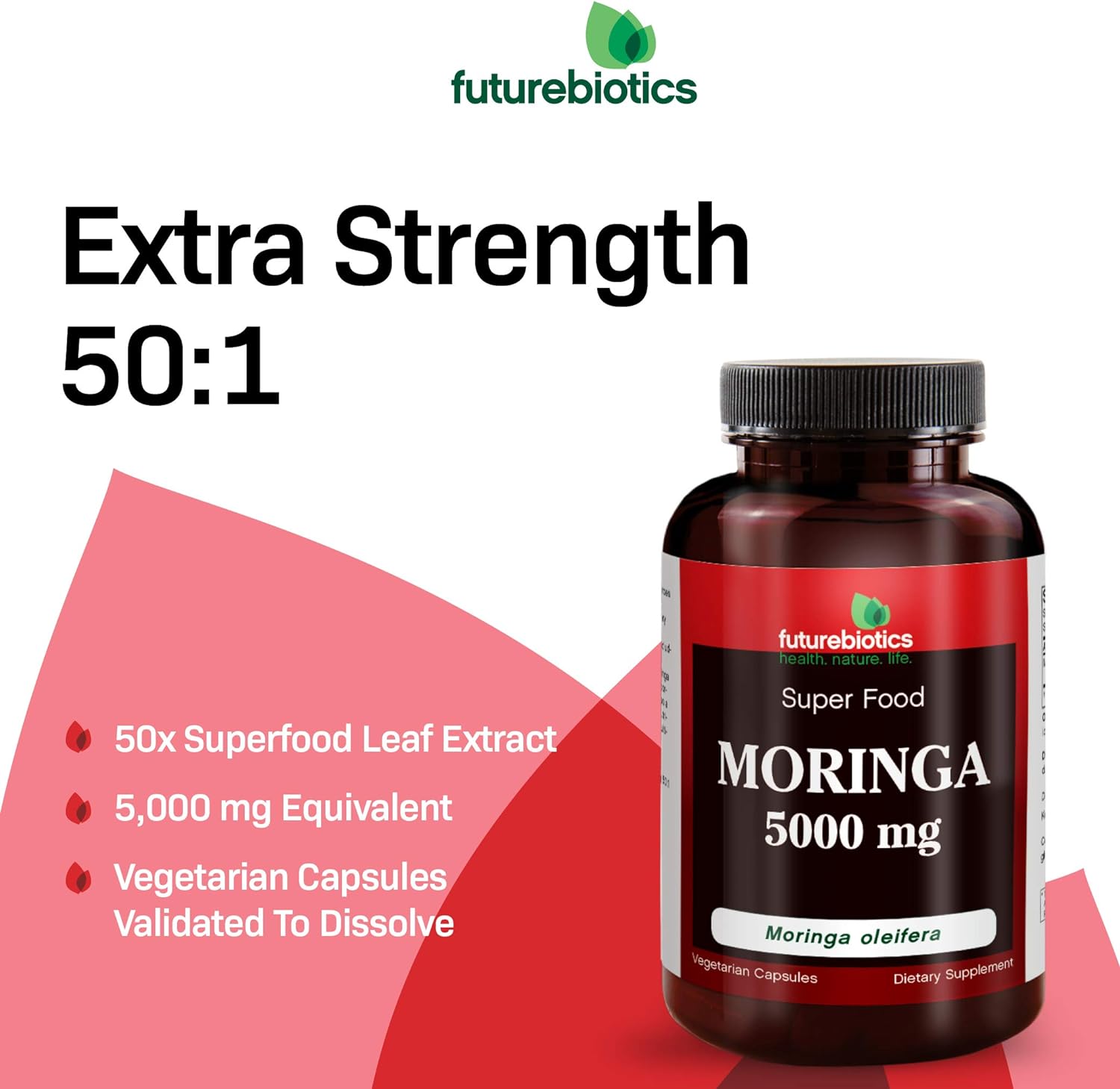 Futurebiotics Moringa Leaf Superfood 50:1 Extract from Moringa oleifer