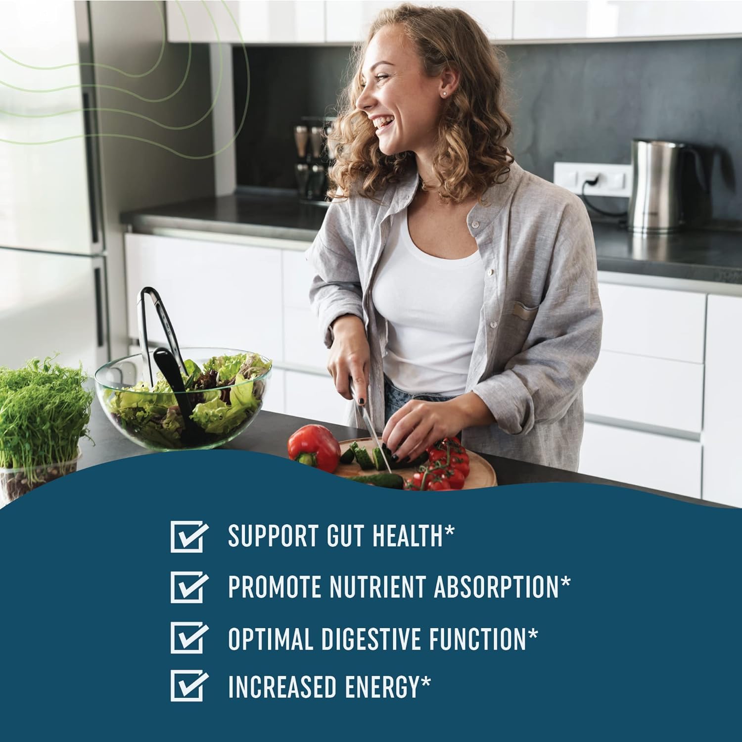 Digestive Enzymes with Probiotics for Bloating Relief & Digestive Heal