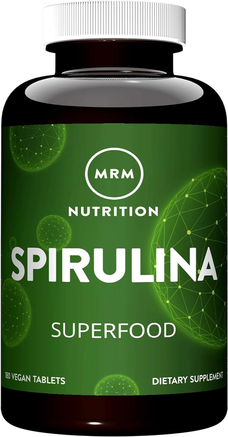 MRM Nutrition Spirulina Tablets | Superfood | Complete Plant Protein |
